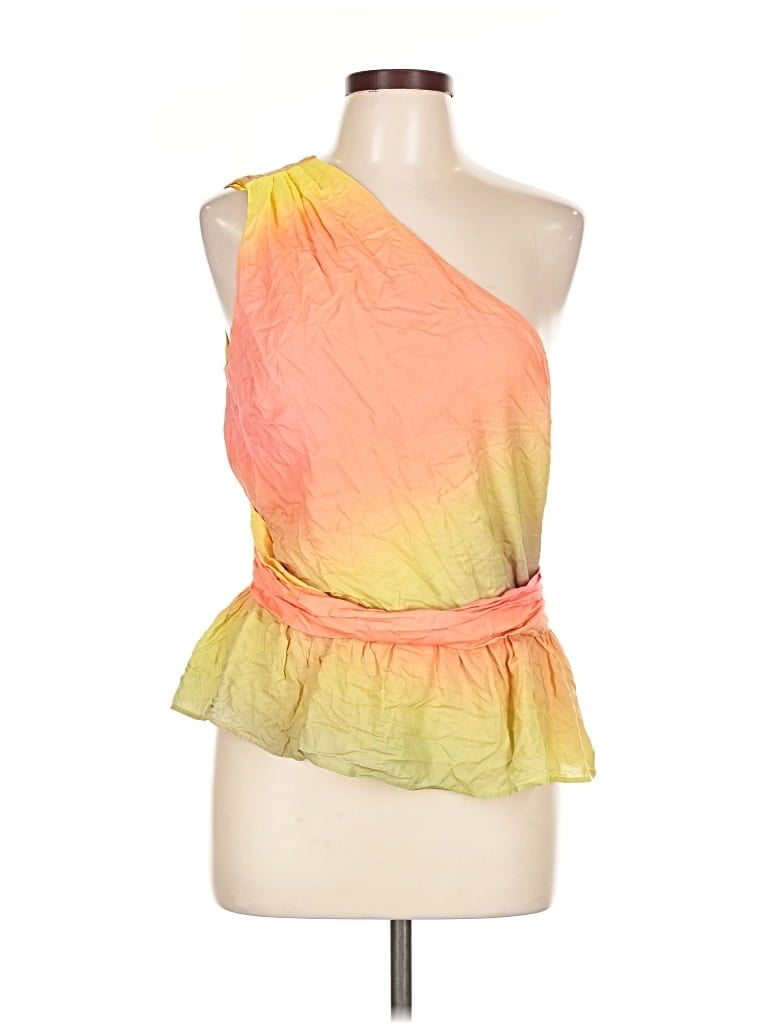 Pre-owned Inc International Concepts Sleeveless Blouse In Orange