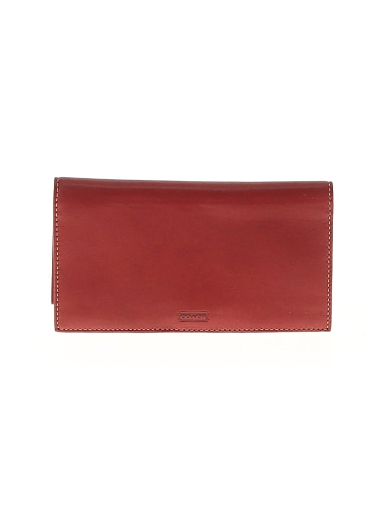 COACH Pre-owned Leather Card Holder In Red