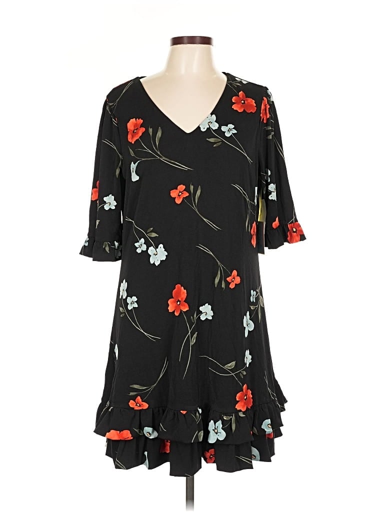 Pre-owned Cece Casual Dress In Black