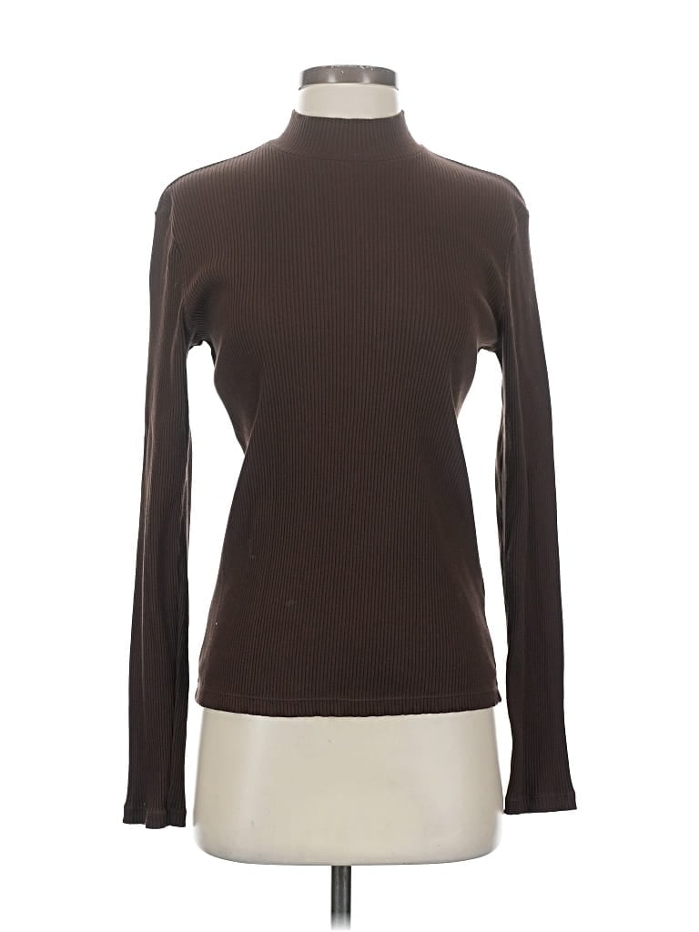 Pre-owned Uniqlo Turtleneck Sweater In Brown