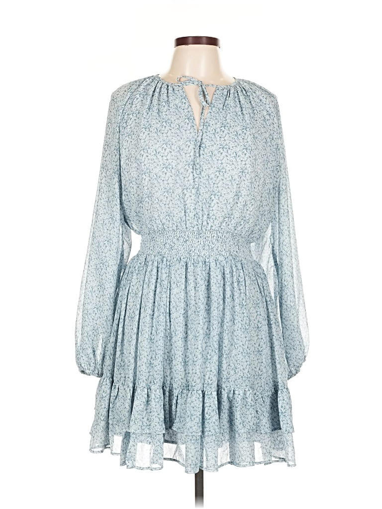 Lush Casual Dress In Blue