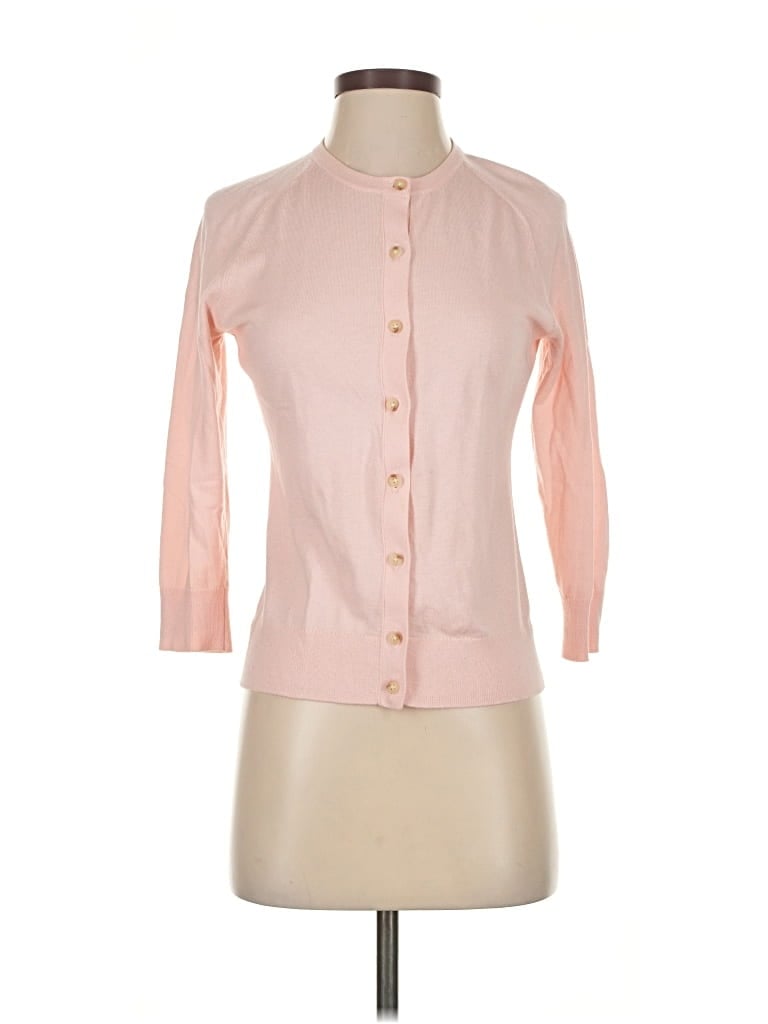 Pre-owned Ann Taylor Cardigan Sweater In Pink