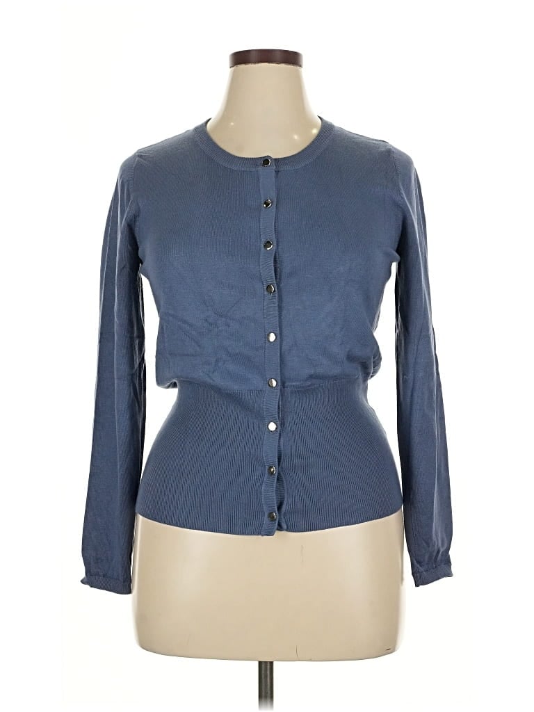 Pre-owned Philosophy Republic Clothing Cardigan Sweater In Blue