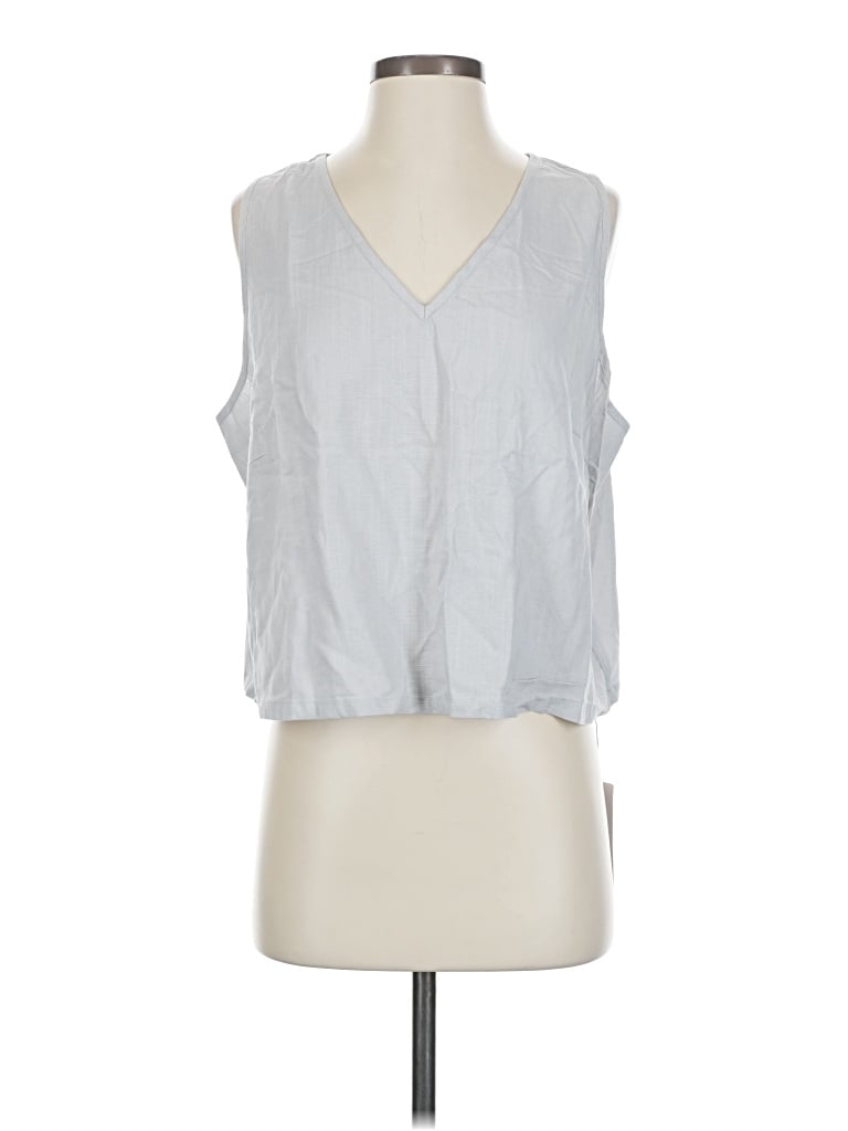 10 Tree Sleeveless Blouse In Gray