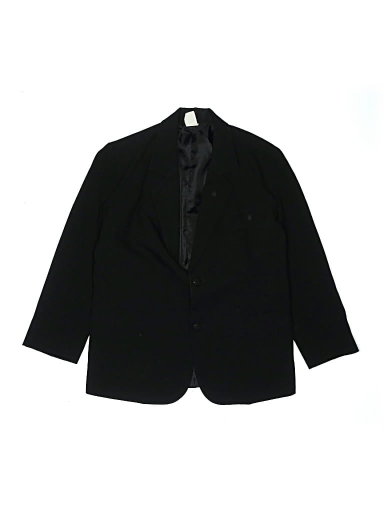 Pre-owned Unbranded Kids' Blazer Jacket In Black