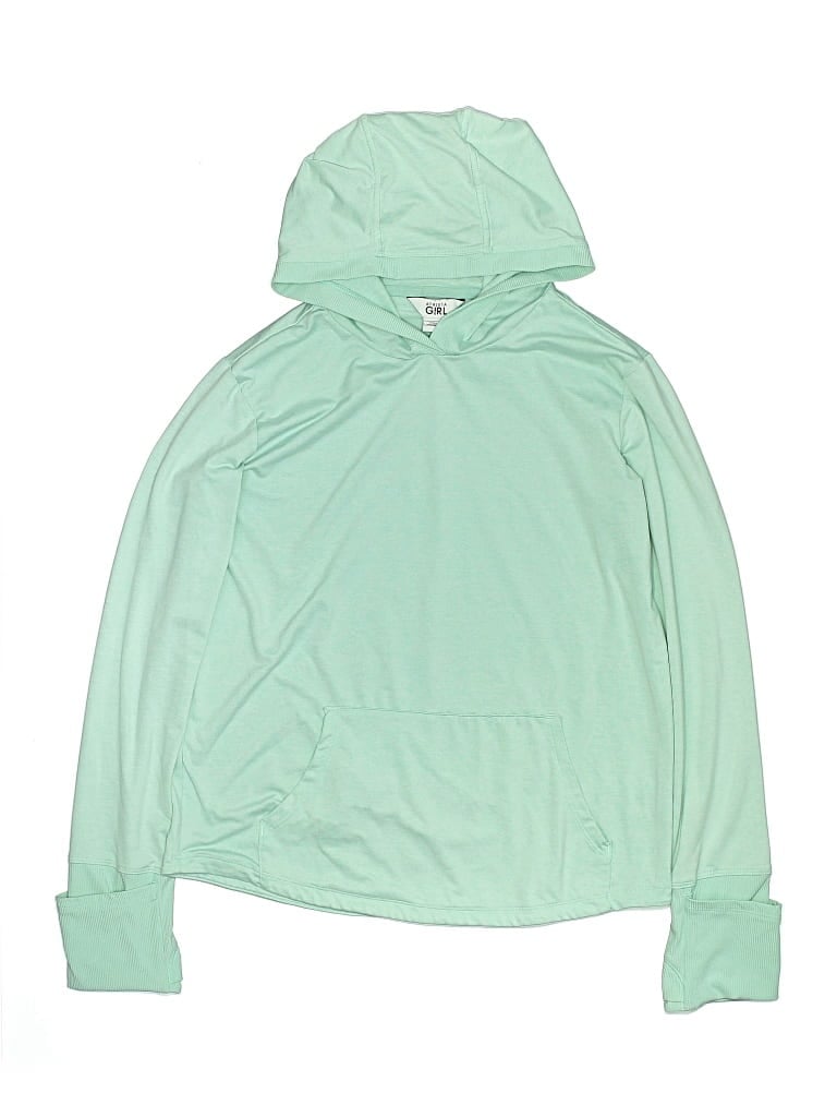 Pre-owned Athleta Kids' Pullover Hoodie In Blue