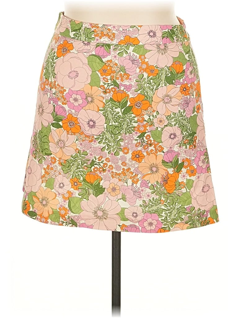 Pre-owned Mng Casual Skirt In Orange