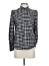 Rails Checkered-gingham Black Long Sleeve Blouse Size S - photo 1