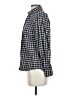 Rails Checkered-gingham Black Long Sleeve Blouse Size S - photo 5