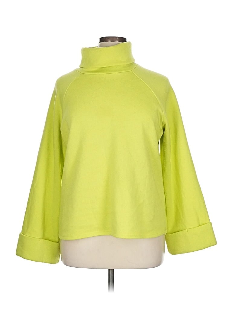 Pre-owned Assorted Brands Turtleneck Sweater In Green