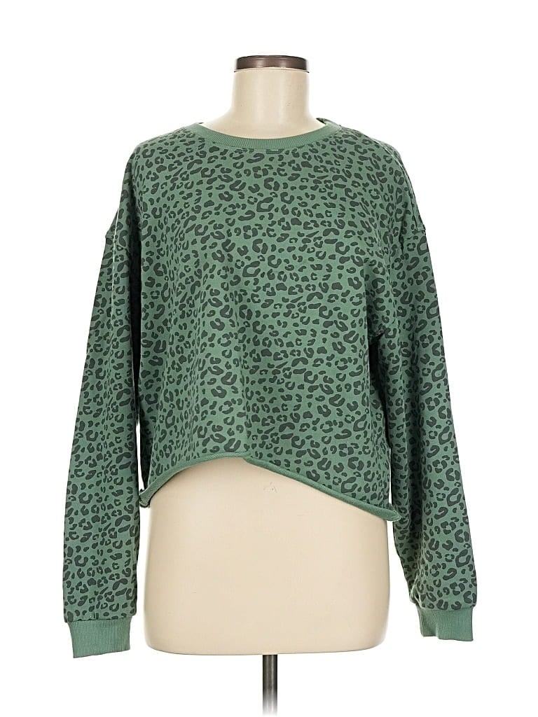 Pre-owned Blanknyc Blank Nyc Pullover Sweater In Green