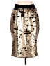 On Twelfth 100% Polyester Metallic Gold Formal Skirt Size M - photo 1