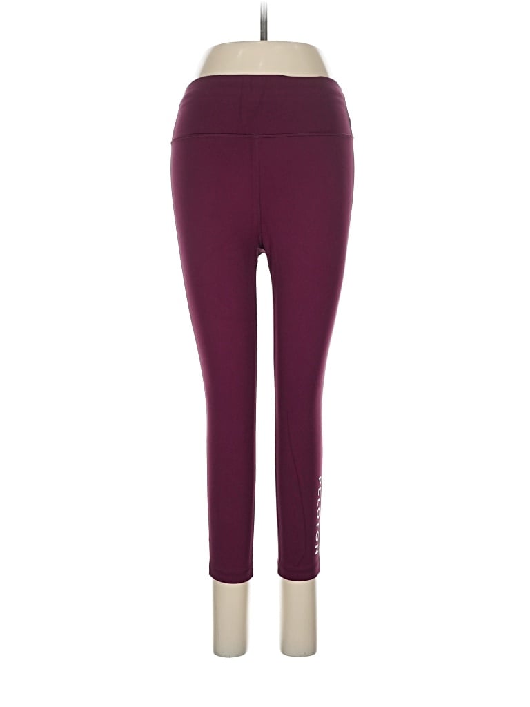 Pre-owned Peloton Active Pants In Burgundy
