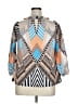 Unbranded Blue 3/4 Sleeve Blouse Size XL - photo 2