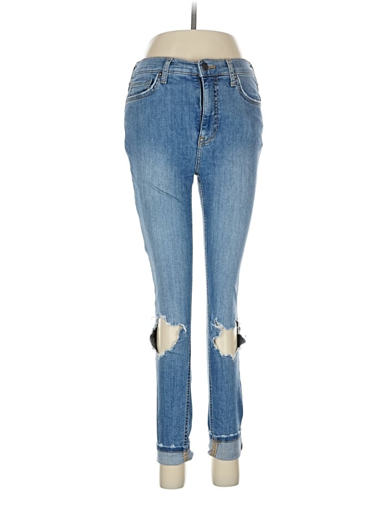 Pre-owned Free People Jeans In Blue
