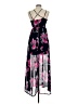 She + Sky 100% Polyester Floral Black Blue Cocktail Dress Size M - photo 2