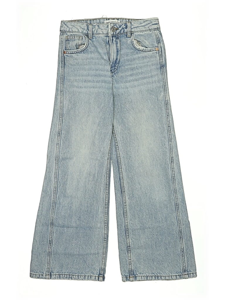Pre-owned Zara Kids' Jeans In Blue