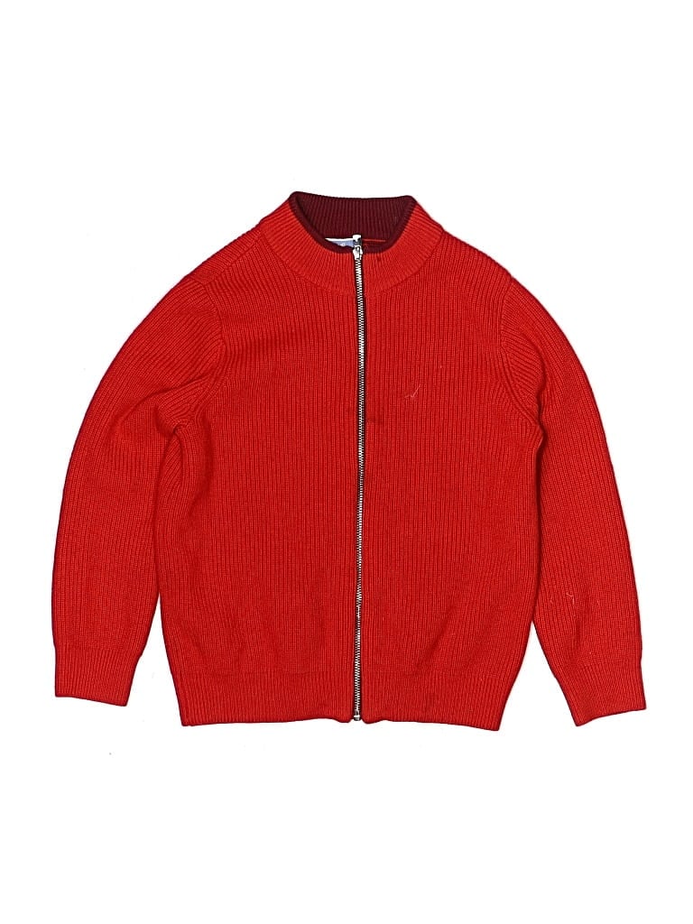 Pre-owned Jacadi Kids' Cardigan Sweater In Red