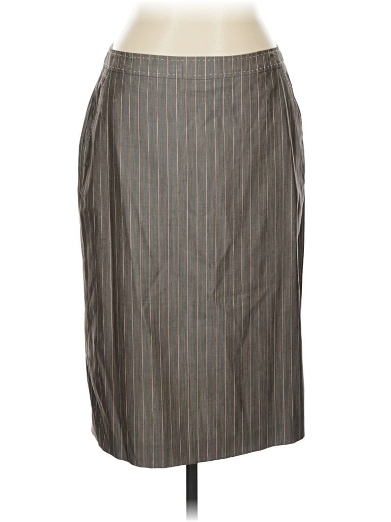 Pre-owned Banana Republic Wool Skirt In Gray