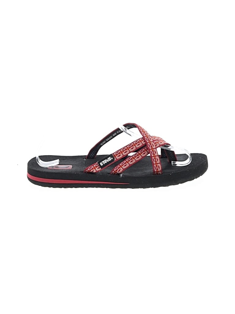 Pre-owned Teva Kids' Flip Flops In Red