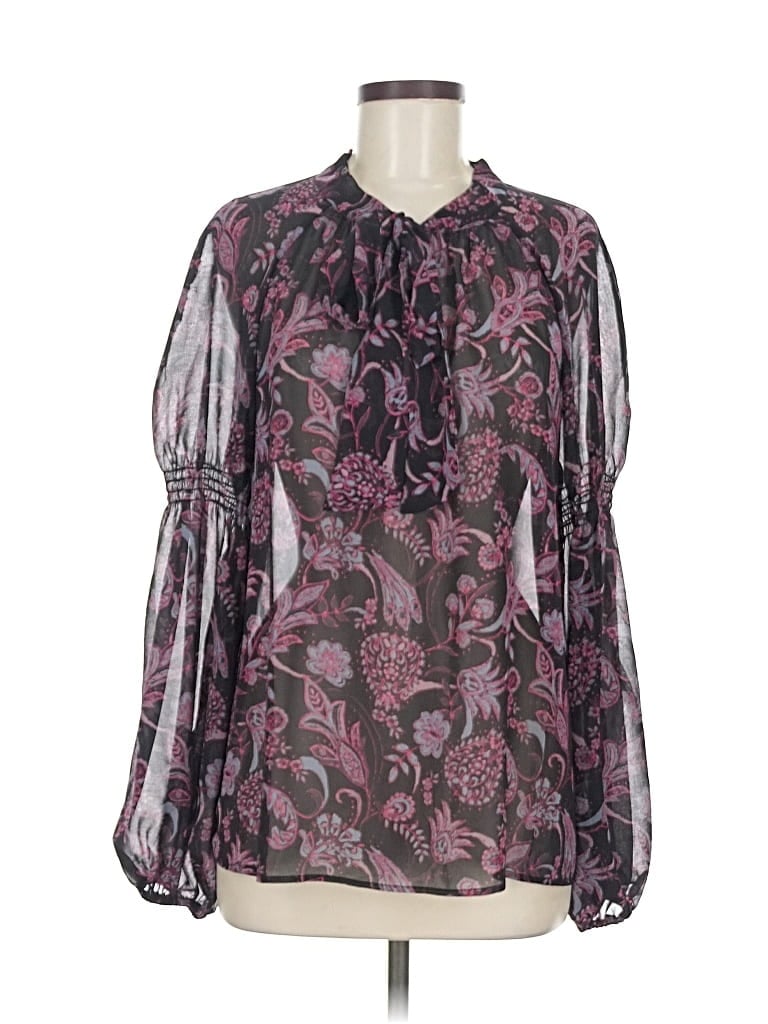Pre-owned Sanctuary Long Sleeve Blouse In Purple