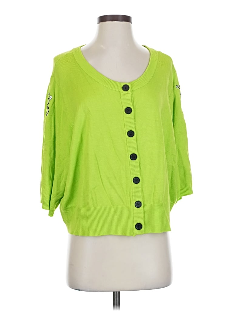 Beetlejuice Cardigan Sweater In Green