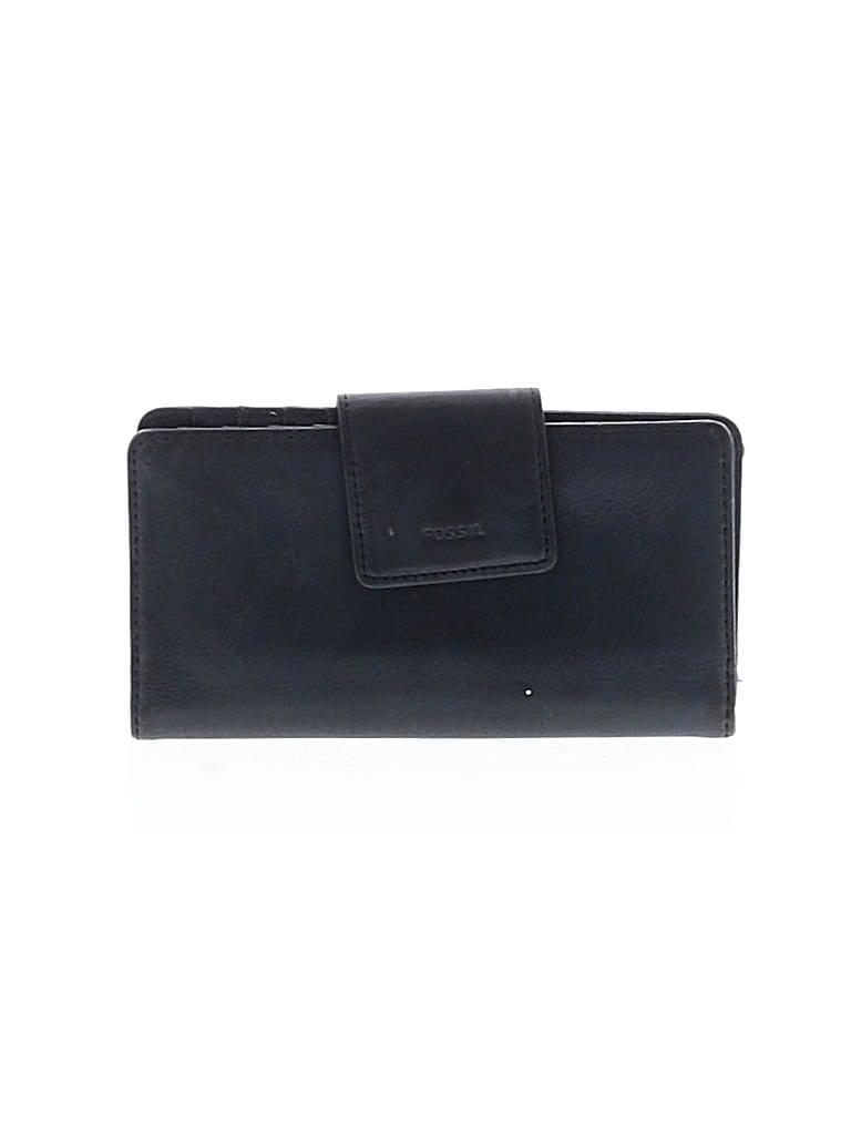 Pre-owned Fossil Leather Wallet In Blue