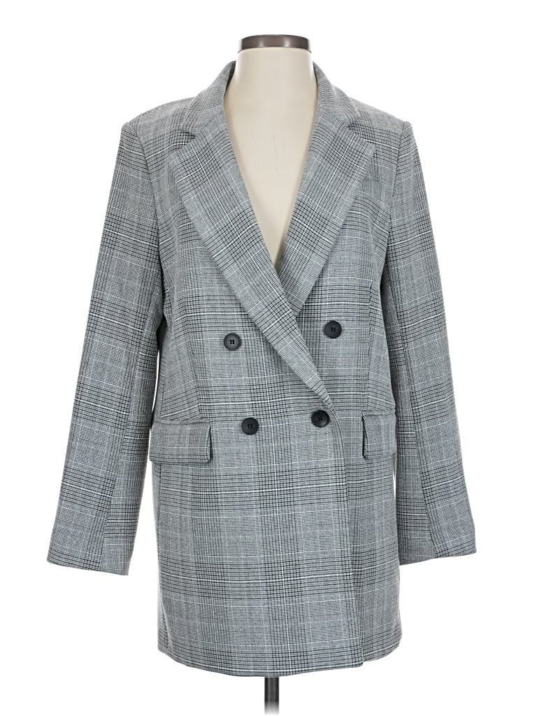 Pre-owned H&m Coat In Gray