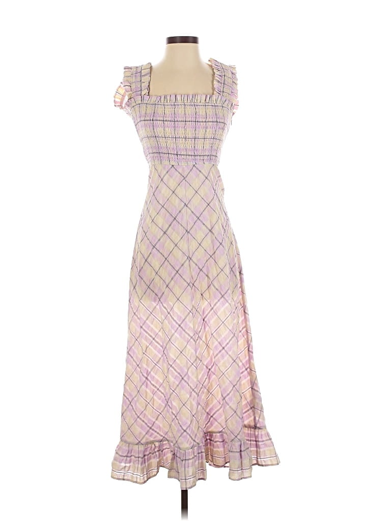 Pre-owned Ganni Cocktail Dress In Purple