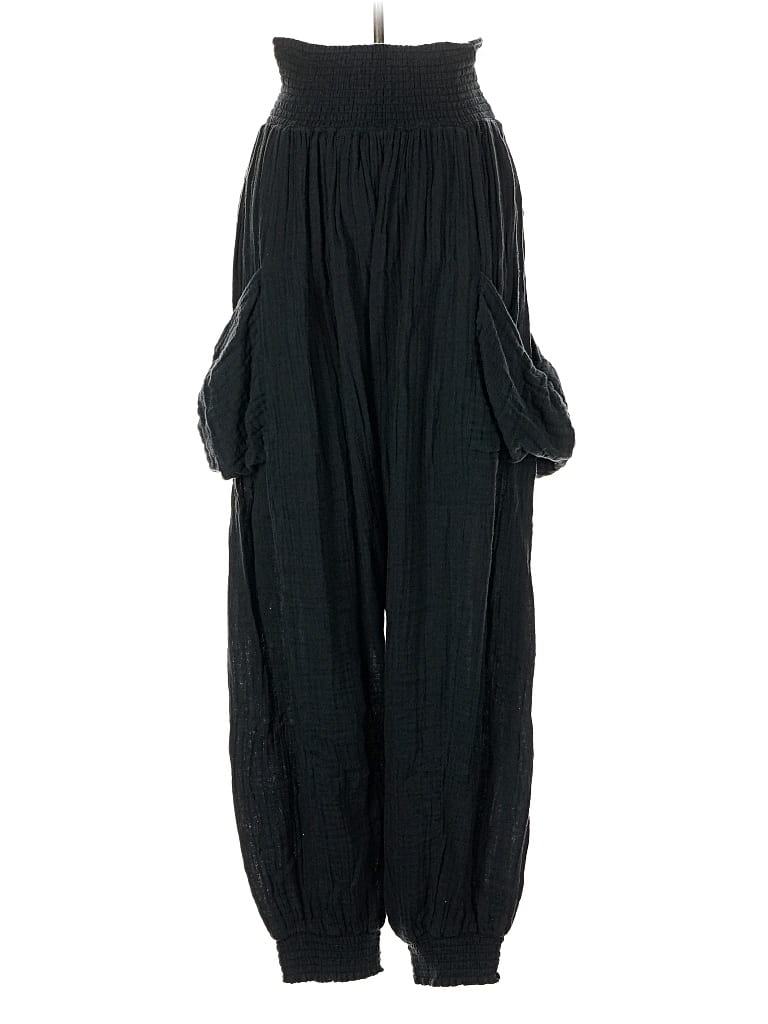 Pre-owned Free People Casual Pants In Black