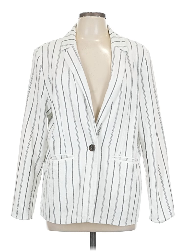 Pre-owned Old Navy Blazer Jacket In White