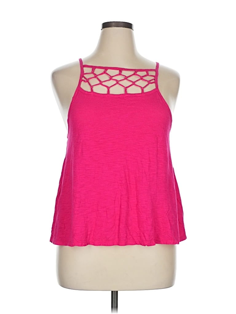 Pre-owned Aéropostale Tank Top Pink Halter Neckline Tops