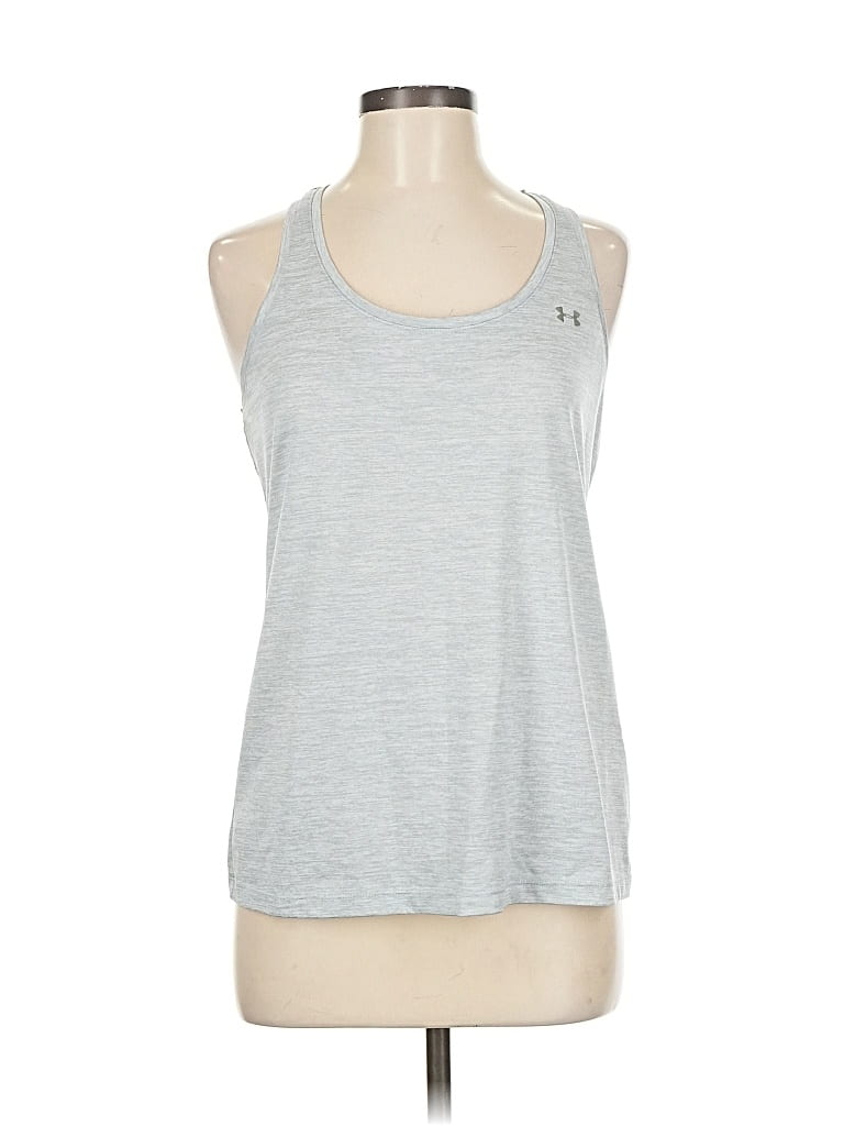 Pre-owned Under Armour Active Tank Top In Silver