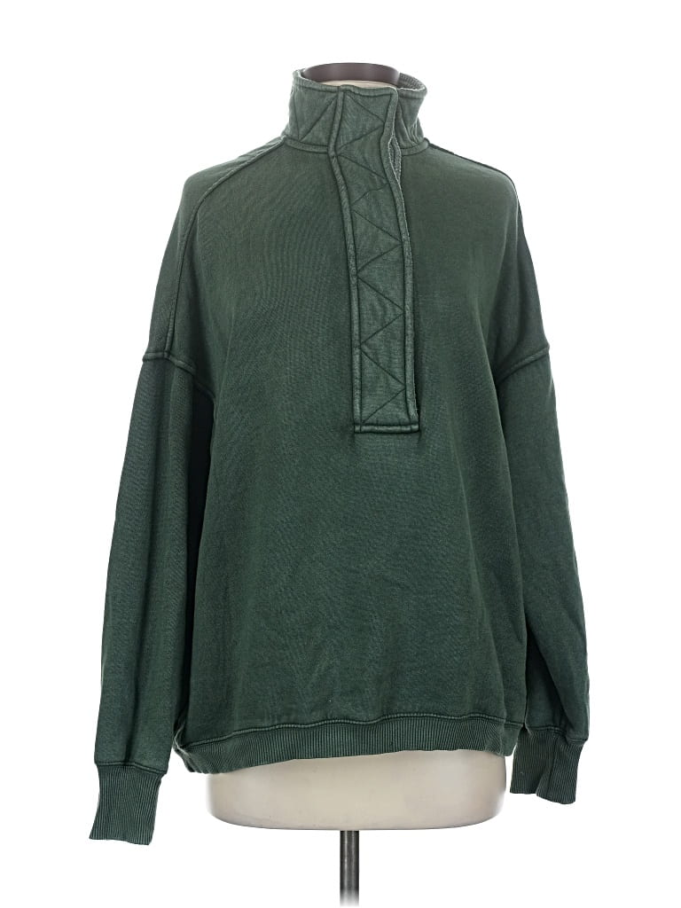 Pre-owned Aerie Turtleneck Sweater In Green