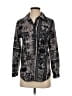 Plenty By Tracy Reese 100% Polyester Paisley Silver Long Sleeve Blouse Size XS - photo 1
