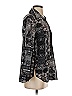 Plenty By Tracy Reese 100% Polyester Paisley Silver Long Sleeve Blouse Size XS - photo 4