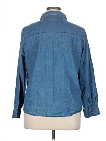 Per Se 3/4 Sleeve Button-Down Shirt (view 2)