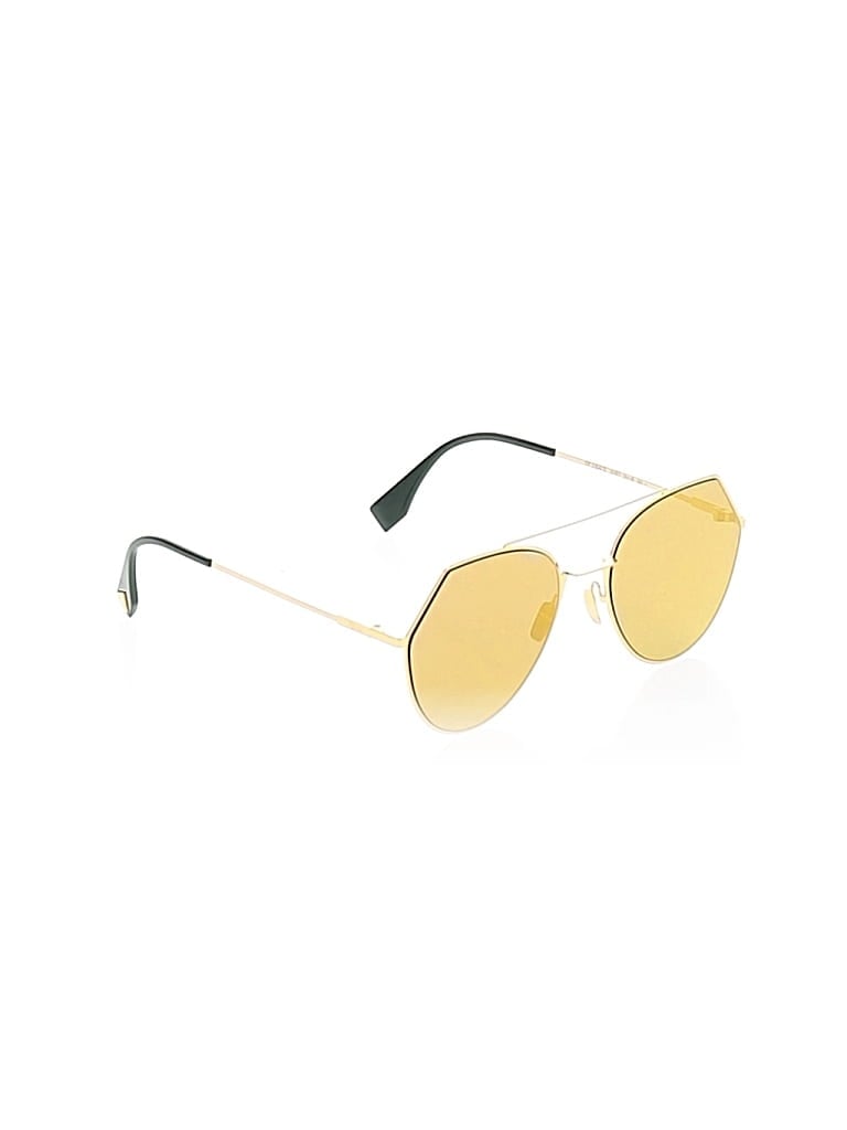 Pre-owned Fendi Sunglasses In Gold