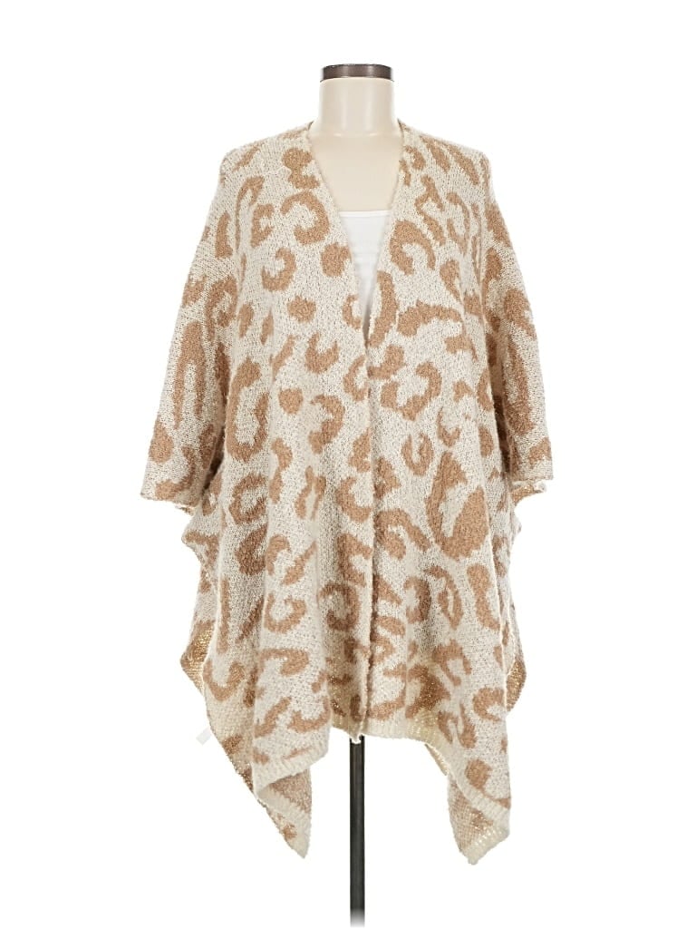 Pre-owned Unbranded Poncho In Brown