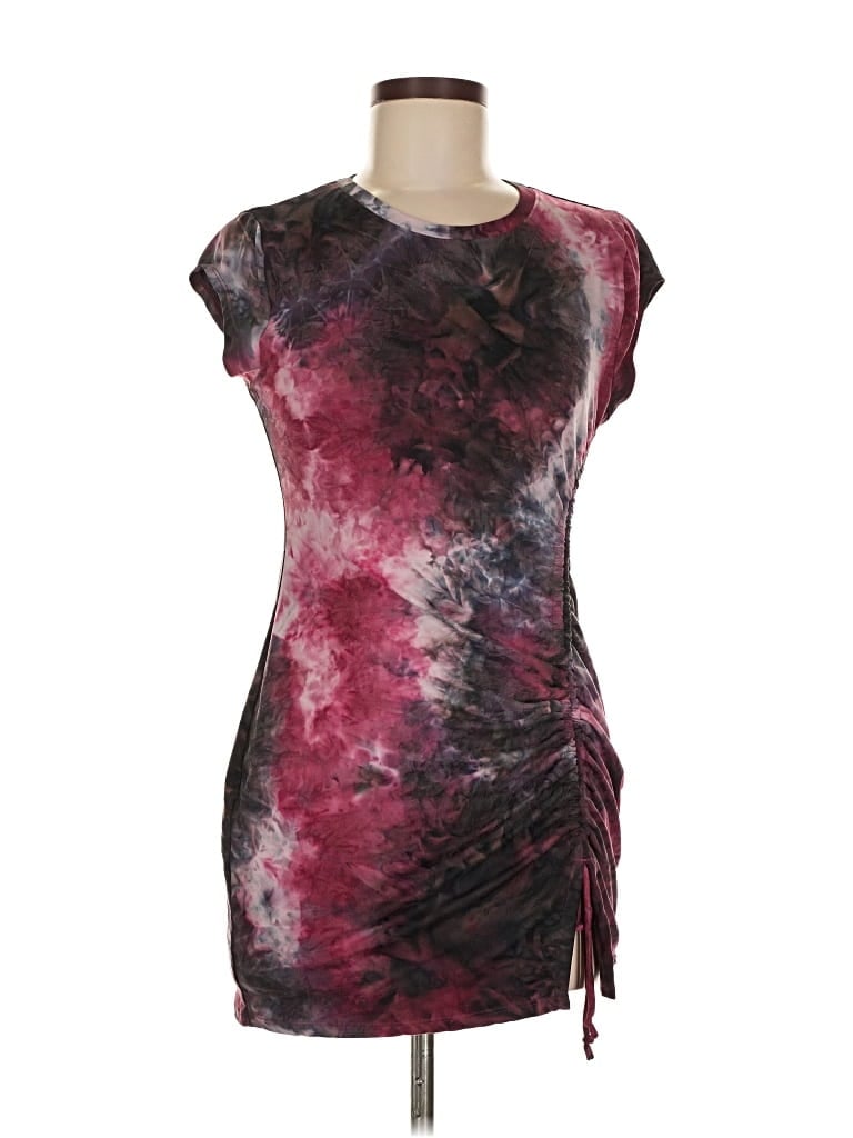 Pre-owned Silence And Noise Casual Dress In Burgundy