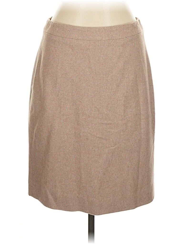 Pre-owned J.crew Factory Store Wool Skirt In Brown
