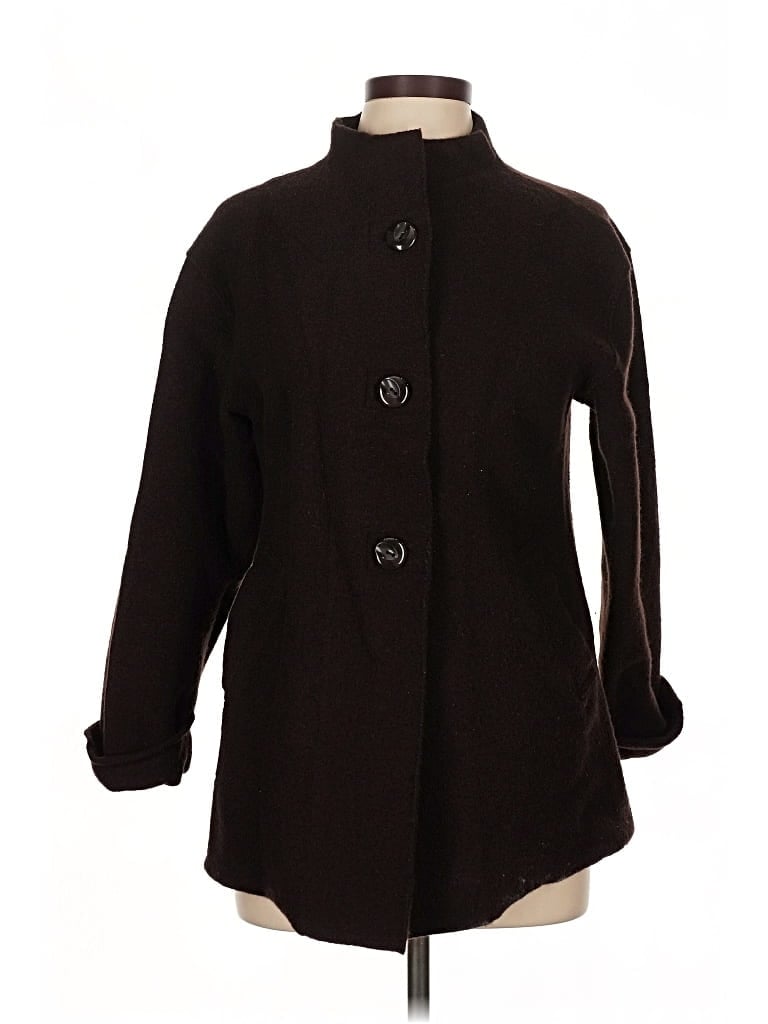 Pre-owned Carole Little Coat In Black