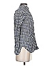 J.Crew Checkered-gingham Blue Long Sleeve Button-Down Shirt Size 00 - photo 4