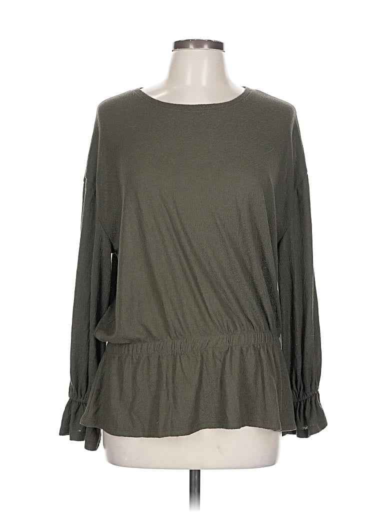 Simply Vera Vera Wang Long Sleeve Blouse In Green