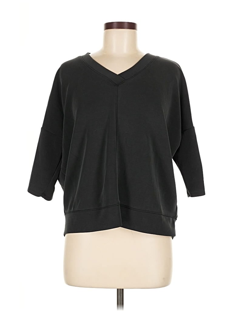 Pre-owned Cable & Gauge Cardigan Sweater In Black