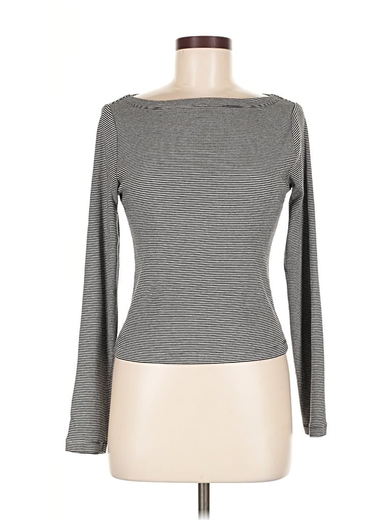 Pre-owned Gap Long Sleeve T-shirt In Gray