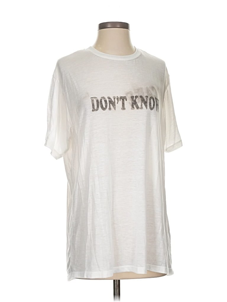 Pre-owned Urban Outfitters Short Sleeve T-shirt In White