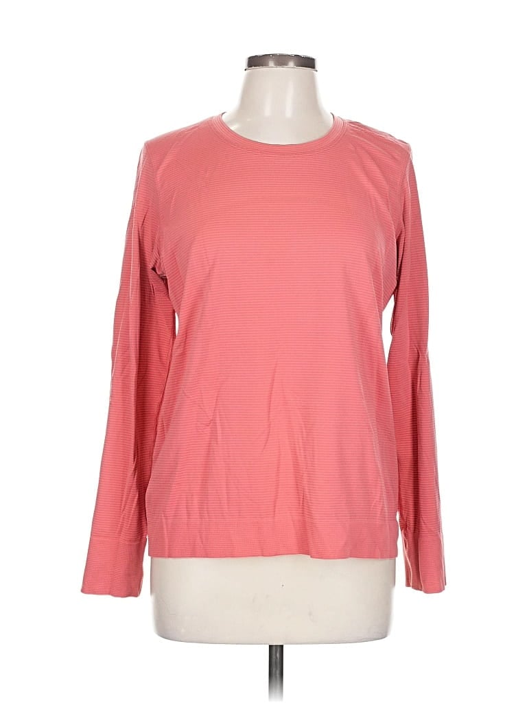 LULULEMON ATHLETICA Pre-owned Long Sleeve T-shirt In Pink