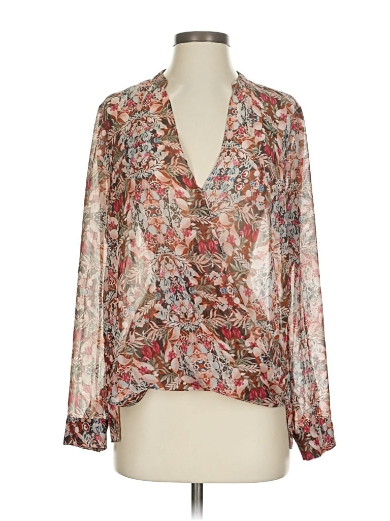 Pre-owned Bcbgeneration Long Sleeve Blouse In Pink