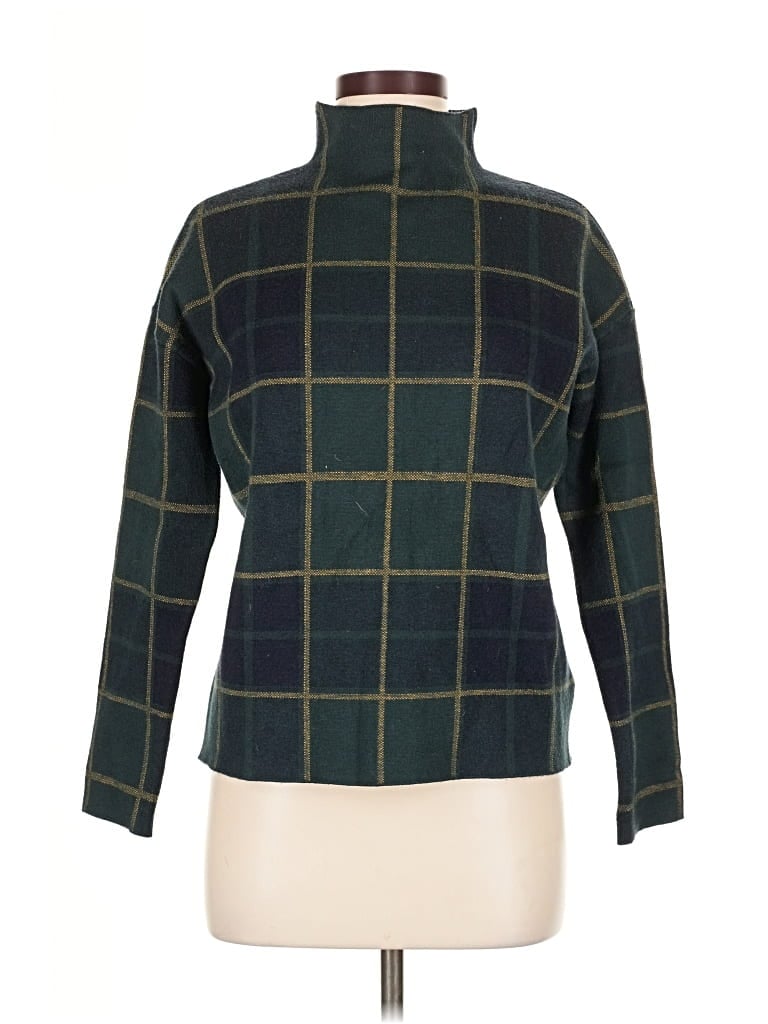 Pre-owned Tahari Turtleneck Sweater In Green
